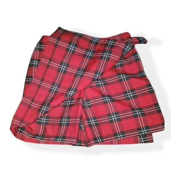 Becky Thatcher Uniform skort s:8 color:red plaid - Picture 3 of 7